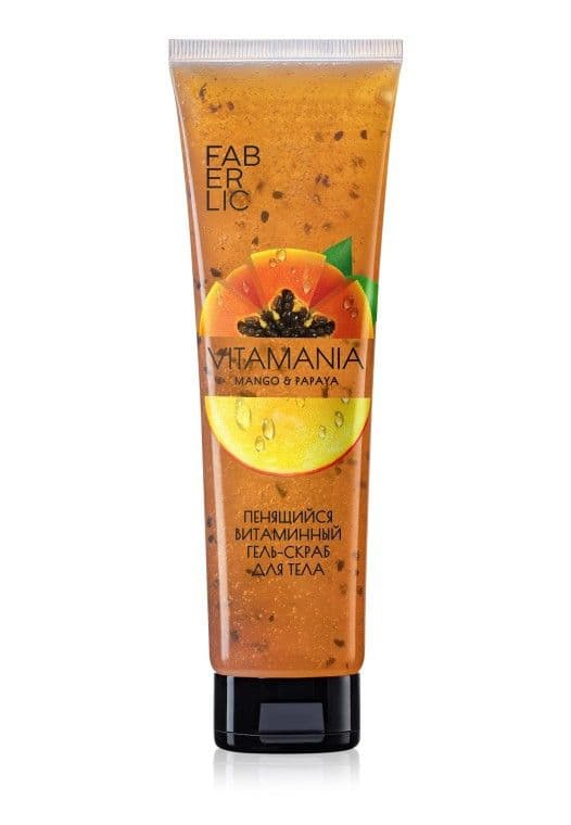 Гель-скраб для тела «Манго и папайя Vitamania» Faberlic