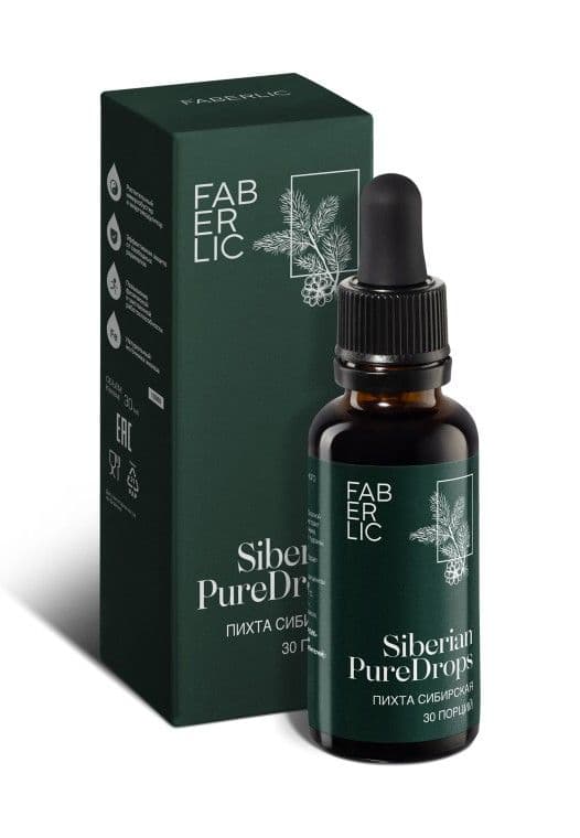 Концентрат пихты сибирской с элеутерококком и лимонником «Siberian Pure Drops» Faberlic