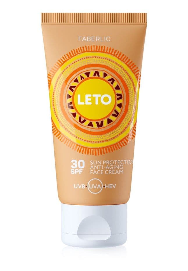 Крем для лица солнцезащитный антивозрастной SPF 30 Leto Faberlic