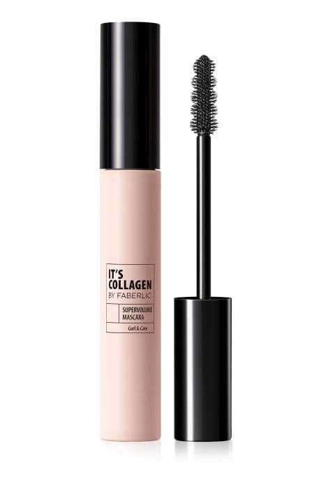 Тушь для укрепления ресниц с эффектом многоуровневого объема «It’s Collagen» тон Черный