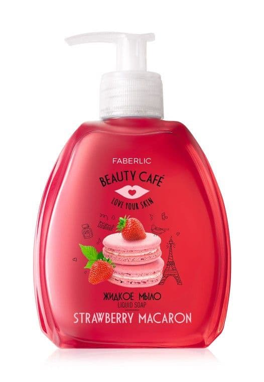 Жидкое мыло для рук «Клубничный макарун Beauty Cafe» Faberlic