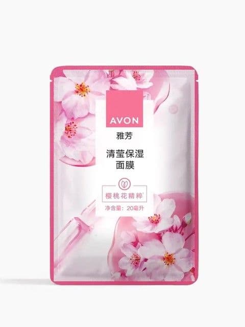 Тканевая маска для лица с экстрактом сакуры и лайма «Ровный тон» Avon