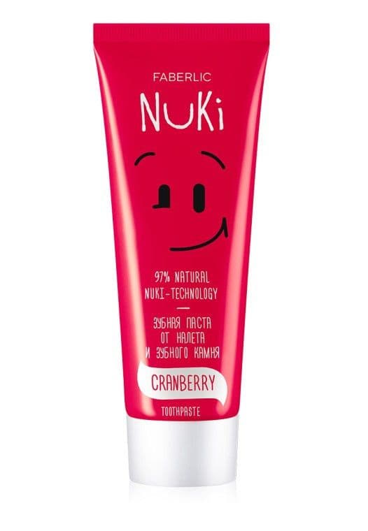 Зубная паста «От налета и зубного камня Nuki» без фтора Faberlic