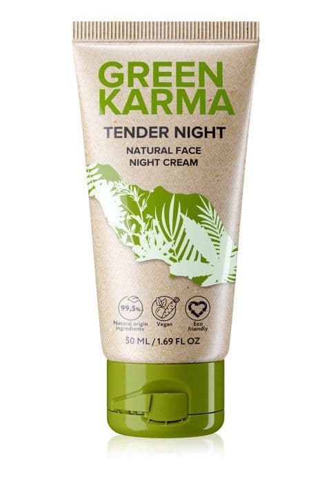Натуральный ночной крем для лица «Tender Night Green Karma» Faberlic