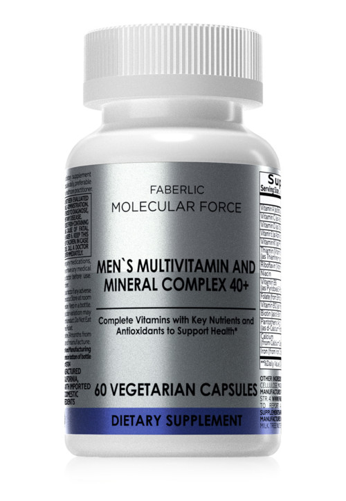 Биологически активная добавка к пище «Мультивитаминный и минеральный комплекс для мужчин 40+ Molecular Force» Faberlic
