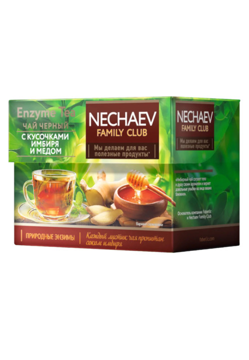 Чай листовой чёрный с кусочками имбиря и мёдом «Enzyme Tea» Faberlic