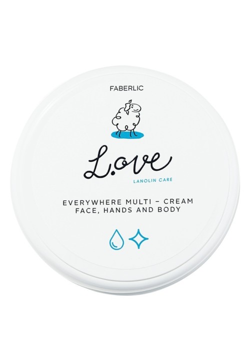Крем для рук, лица и тела универсальный «L.OVE» Faberlic