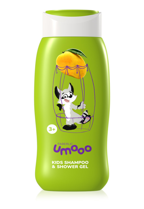 Детский шампунь-гель для душа «UMOOO» (3+) Faberlic