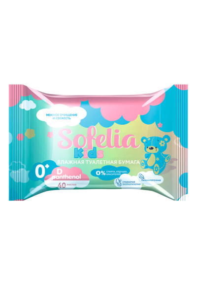 Детская влажная туалетная бумага «SOFELIA» Faberlic