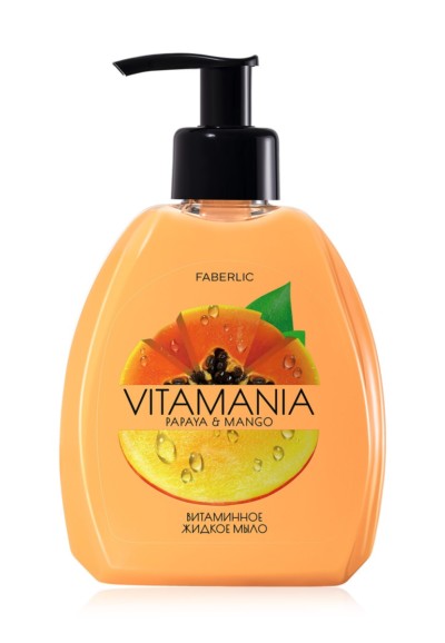 Витаминное жидкое мыло для рук «Манго и папайя» Faberlic