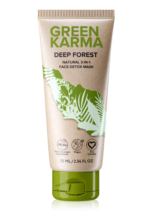 Натуральная маска-детокс 3 в 1 для лица «Green Karma» Faberlic