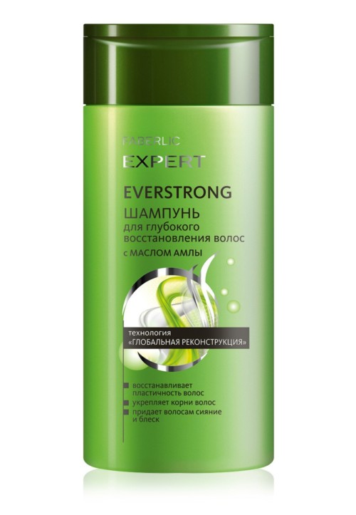 Шампунь для глубокого восстановления волос с маслом амлы «Everstrong» Faberlic